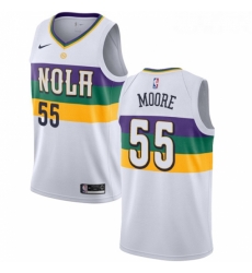 Youth Nike New Orleans Pelicans 55 ETwaun Moore Swingman White NBA Jersey City Editio Youth Nike New Orleans Pelicans 55 ETwaun Moore Swingman White NBA Jersey City Editio