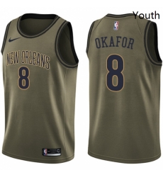 Youth Nike New Orleans Pelicans 8 Jahlil Okafor Swingman Green Salute to Service NBA Jersey Youth Nike New Orleans Pelicans 8 Jahlil Okafor Swingman Green Salute to Service NBA Jersey