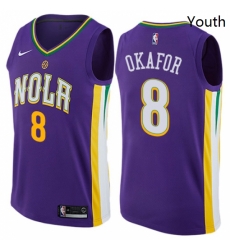 Youth Nike New Orleans Pelicans 8 Jahlil Okafor Swingman Purple NBA Jersey City Edition Youth Nike New Orleans Pelicans 8 Jahlil Okafor Swingman Purple NBA Jersey City Edition