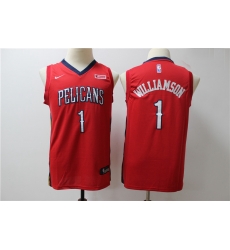 Youth Pelicans 1 Zion Williamson Red Youth Nike Swingman Jersey Youth Pelicans 1 Zion Williamson Red Youth Nike Swingman Jersey