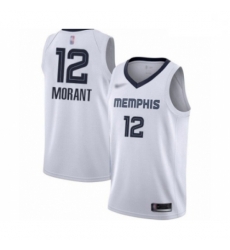 Grizzlies  12 Ja Morant White Basketball Swingman Association Edition Jersey