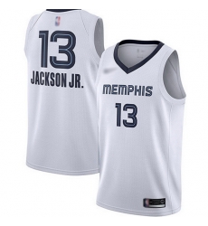 Grizzlies 13 Jaren Jackson Jr White Basketball Swingman Association Edition Jersey Grizzlies 13 Jaren Jackson Jr White Basketball Swingman Association Edition Jersey