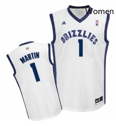 Womens Adidas Memphis Grizzlies 1 Jarell Martin Swingman White Home NBA Jersey Womens Adidas Memphis Grizzlies 1 Jarell Martin Swingman White Home NBA Jersey