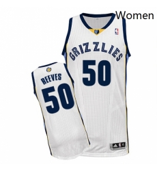 Womens Adidas Memphis Grizzlies 50 Bryant Reeves Authentic White Home NBA Jersey Womens Adidas Memphis Grizzlies 50 Bryant Reeves Authentic White Home NBA Jersey