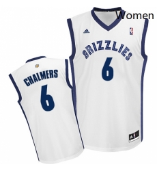 Womens Adidas Memphis Grizzlies 6 Mario Chalmers Swingman White Home NBA Jersey Womens Adidas Memphis Grizzlies 6 Mario Chalmers Swingman White Home NBA Jersey