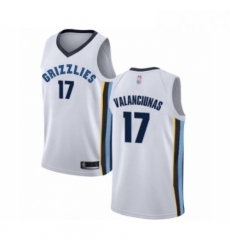 Womens Memphis Grizzlies 17 Jonas Valanciunas Authentic White Basketball Jersey Association Edition Womens Memphis Grizzlies 17 Jonas Valanciunas Authentic White Basketball Jersey Association Edition