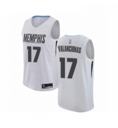 Womens Memphis Grizzlies 17 Jonas Valanciunas Swingman White Basketball Jersey City Edition Womens Memphis Grizzlies 17 Jonas Valanciunas Swingman White Basketball Jersey City Edition
