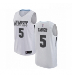 Womens Memphis Grizzlies 5 Bruno Caboclo Swingman White Basketball Jersey City Edition Womens Memphis Grizzlies 5 Bruno Caboclo Swingman White Basketball Jersey City Edition