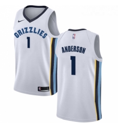 Womens Nike Memphis Grizzlies 1 Kyle Anderson Swingman White NBA Jersey Association Edition Womens Nike Memphis Grizzlies 1 Kyle Anderson Swingman White NBA Jersey Association Edition
