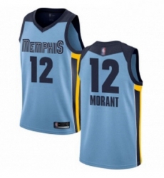 Womens Nike Memphis Grizzlies 12 Ja Morant Light Blue NBA Swingman Statement Edition Jersey Womens Nike Memphis Grizzlies 12 Ja Morant Light Blue NBA Swingman Statement Edition Jersey