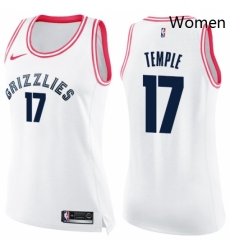 Womens Nike Memphis Grizzlies 17 Garrett Temple Swingman White Pink Fashion NBA Jersey Womens Nike Memphis Grizzlies 17 Garrett Temple Swingman White Pink Fashion NBA Jersey