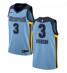 Womens Nike Memphis Grizzlies 3 Allen Iverson Swingman Light Blue NBA Jersey Statement Edition Womens Nike Memphis Grizzlies 3 Allen Iverson Swingman Light Blue NBA Jersey Statement Edition