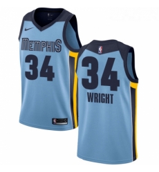 Womens Nike Memphis Grizzlies 34 Brandan Wright Authentic Light Blue NBA Jersey Statement Edition Womens Nike Memphis Grizzlies 34 Brandan Wright Authentic Light Blue NBA Jersey Statement Edition