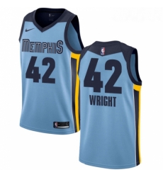 Womens Nike Memphis Grizzlies 42 Lorenzen Wright Swingman Light Blue NBA Jersey Statement Edition Womens Nike Memphis Grizzlies 42 Lorenzen Wright Swingman Light Blue NBA Jersey Statement Edition