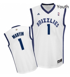 Youth Adidas Memphis Grizzlies 1 Jarell Martin Swingman White Home NBA Jersey Youth Adidas Memphis Grizzlies 1 Jarell Martin Swingman White Home NBA Jersey
