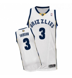 Youth Adidas Memphis Grizzlies 3 Allen Iverson Authentic White Home NBA Jersey Youth Adidas Memphis Grizzlies 3 Allen Iverson Authentic White Home NBA Jersey
