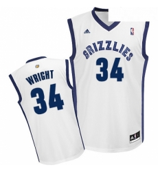 Youth Adidas Memphis Grizzlies 34 Brandan Wright Swingman White Home NBA Jersey Youth Adidas Memphis Grizzlies 34 Brandan Wright Swingman White Home NBA Jersey