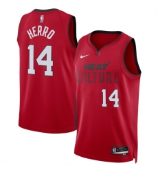 Men Miami Heat 14 Tyler Herro Red 2024 25 City Edition Stitched Basketball Jersey Men Miami Heat 14 Tyler Herro Red 2024 25 City Edition Stitched Basketball Jersey