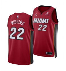 Men Miami Heat 22 Andrew Wiggins Red 2025 Statement Edition Swingman Stitched Basketball Jersey Men Miami Heat 22 Andrew Wiggins Red 2025 Statement Edition Swingman Stitched Basketball Jersey
