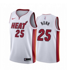 Men Miami Heat 25 Kendrick Nunn Red Statement White Jersey Men Miami Heat 25 Kendrick Nunn Red Statement White Jersey