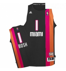 Mens Adidas Miami Heat 1 Chris Bosh Swingman Black ABA Hardwood Classic NBA Jersey Mens Adidas Miami Heat 1 Chris Bosh Swingman Black ABA Hardwood Classic NBA Jersey