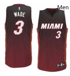 Mens Adidas Miami Heat 3 Dwyane Wade Authentic Black Resonate Fashion NBA Jersey Mens Adidas Miami Heat 3 Dwyane Wade Authentic Black Resonate Fashion NBA Jersey