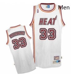 Mens Adidas Miami Heat 33 Alonzo Mourning Authentic White Throwback NBA Jersey Mens Adidas Miami Heat 33 Alonzo Mourning Authentic White Throwback NBA Jersey