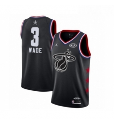 Mens Miami Heat 3 Dwyane Wade Swingman Black 2019 All Star Game Basketball Jersey Mens Miami Heat 3 Dwyane Wade Swingman Black 2019 All Star Game Basketball Jersey