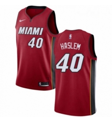 Mens Nike Miami Heat 40 Udonis Haslem Swingman Red NBA Jersey Statement Edition Mens Nike Miami Heat 40 Udonis Haslem Swingman Red NBA Jersey Statement Edition