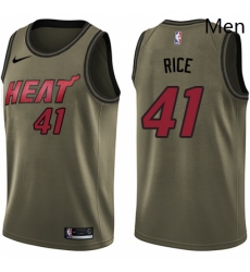 Mens Nike Miami Heat 41 Glen Rice Swingman Green Salute to Service NBA Jersey Mens Nike Miami Heat 41 Glen Rice Swingman Green Salute to Service NBA Jersey