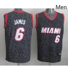 Miami Heat 6 LeBron James Black Crazy Light NBA Jersey Miami Heat 6 LeBron James Black Crazy Light NBA Jersey