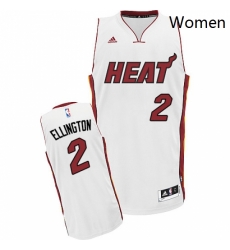 Womens Adidas Miami Heat 2 Wayne Ellington Swingman White Home NBA Jersey Womens Adidas Miami Heat 2 Wayne Ellington Swingman White Home NBA Jersey