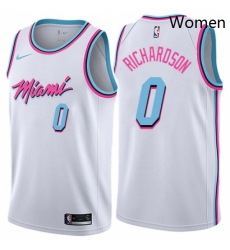 Womens Nike Miami Heat 0 Josh Richardson Swingman White NBA Jersey City Edition Womens Nike Miami Heat 0 Josh Richardson Swingman White NBA Jersey City Edition