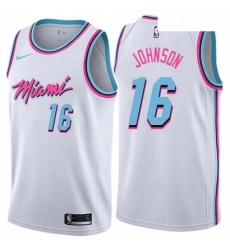 Womens Nike Miami Heat 16 James Johnson Swingman White NBA Jersey City Edition Womens Nike Miami Heat 16 James Johnson Swingman White NBA Jersey City Edition
