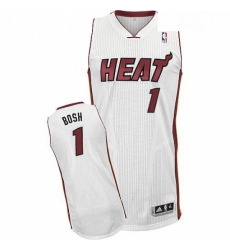 Youth Adidas Miami Heat 1 Chris Bosh Authentic White Home NBA Jersey Youth Adidas Miami Heat 1 Chris Bosh Authentic White Home NBA Jersey
