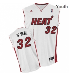 Youth Adidas Miami Heat 32 Shaquille ONeal Swingman White Home NBA Jersey Youth Adidas Miami Heat 32 Shaquille ONeal Swingman White Home NBA Jersey