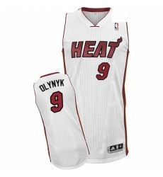 Youth Adidas Miami Heat 9 Kelly Olynyk Authentic White Home NBA Jersey Youth Adidas Miami Heat 9 Kelly Olynyk Authentic White Home NBA Jersey