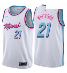 Youth Nike Miami Heat 21 Hassan Whiteside Swingman White NBA Jersey City Edition Youth Nike Miami Heat 21 Hassan Whiteside Swingman White NBA Jersey City Edition
