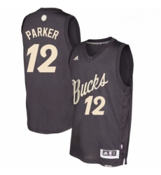 Mens Adidas Milwaukee Bucks 12 Jabari Parker Swingman Black 2016 2017 Christmas Day NBA Jersey Mens Adidas Milwaukee Bucks 12 Jabari Parker Swingman Black 2016 2017 Christmas Day NBA Jersey