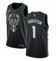 Womens Adidas Milwaukee Bucks 1 Oscar Robertson Authentic Black Alternate NBA Jersey Statement Edition Womens Adidas Milwaukee Bucks 1 Oscar Robertson Authentic Black Alternate NBA Jersey Statement Edition