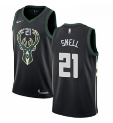 Womens Adidas Milwaukee Bucks 21 Tony Snell Authentic Black Alternate NBA Jersey Statement Edition Womens Adidas Milwaukee Bucks 21 Tony Snell Authentic Black Alternate NBA Jersey Statement Edition