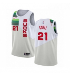Womens Nike Milwaukee Bucks 21 Tony Snell White Swingman Jersey Earned Edition Womens Nike Milwaukee Bucks 21 Tony Snell White Swingman Jersey Earned Edition