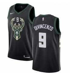 Womens Nike Milwaukee Bucks 9 Donte DiVincenzo Swingman Black NBA Jersey Statement Edition Womens Nike Milwaukee Bucks 9 Donte DiVincenzo Swingman Black NBA Jersey Statement Edition