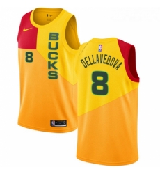 Youth Nike Milwaukee Bucks 8 Matthew Dellavedova Swingman Yellow NBA Jersey City Edition Youth Nike Milwaukee Bucks 8 Matthew Dellavedova Swingman Yellow NBA Jersey City Edition