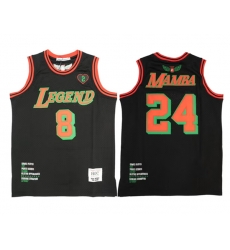 Men Front 8 Back 24 Mamba Grinch Black Red Green Basketball Jersey Men Front 8 Back 24 Mamba Grinch Black Red Green Basketball Jersey