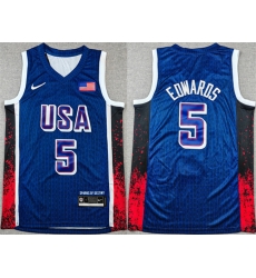 Men USA Basketball Active Player Custom Navy 2024 Olympics Stitched Jersey 484 Men USA Basketball Active Player Custom Navy 2024 Olympics Stitched Jersey 484