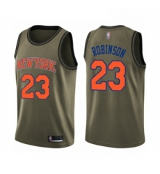 Mens New York Knicks 23 Mitchell Robinson Swingman Green Salute to Service Basketball Jersey Mens New York Knicks 23 Mitchell Robinson Swingman Green Salute to Service Basketball Jersey