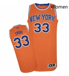 Womens Adidas New York Knicks 33 Patrick Ewing Authentic Orange Alternate NBA Jersey Womens Adidas New York Knicks 33 Patrick Ewing Authentic Orange Alternate NBA Jersey