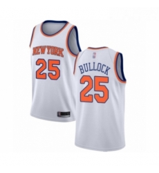 Womens New York Knicks 25 Reggie Bullock Swingman White Basketball Jersey Association Edition Womens New York Knicks 25 Reggie Bullock Swingman White Basketball Jersey Association Edition