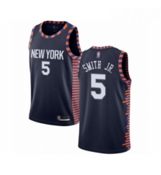 Womens New York Knicks 5 Dennis Smith Jr Swingman Navy Blue Basketball Jersey 2018 19 City Edition Womens New York Knicks 5 Dennis Smith Jr Swingman Navy Blue Basketball Jersey 2018 19 City Edition